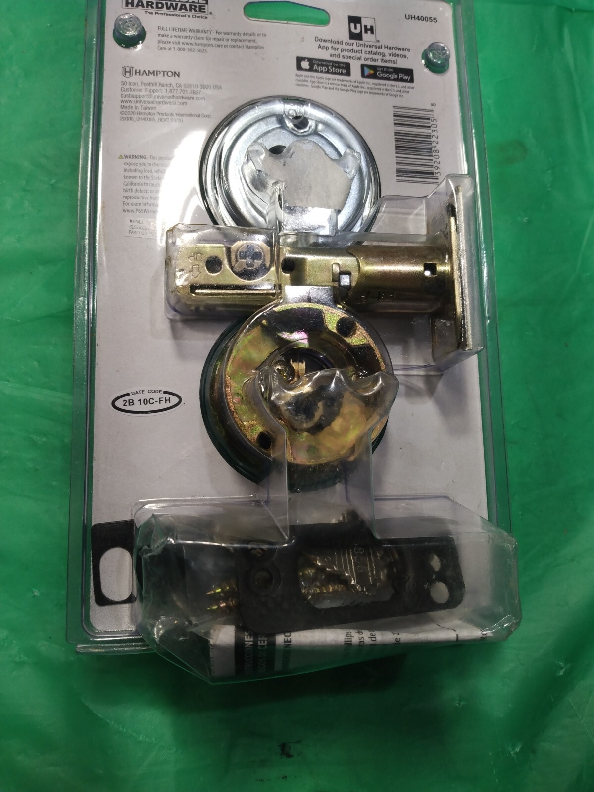 Universal Hardware Commercial Single Cylinder Satin Chrome Deadbolt