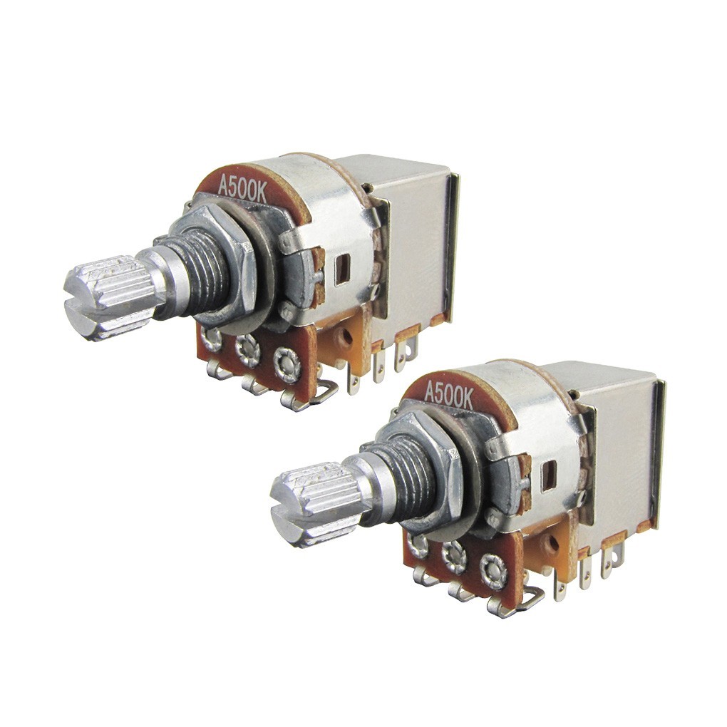 2PC A500K Push Pull Switch Control Guitar Potentiometer Audio Taper Short Shaft