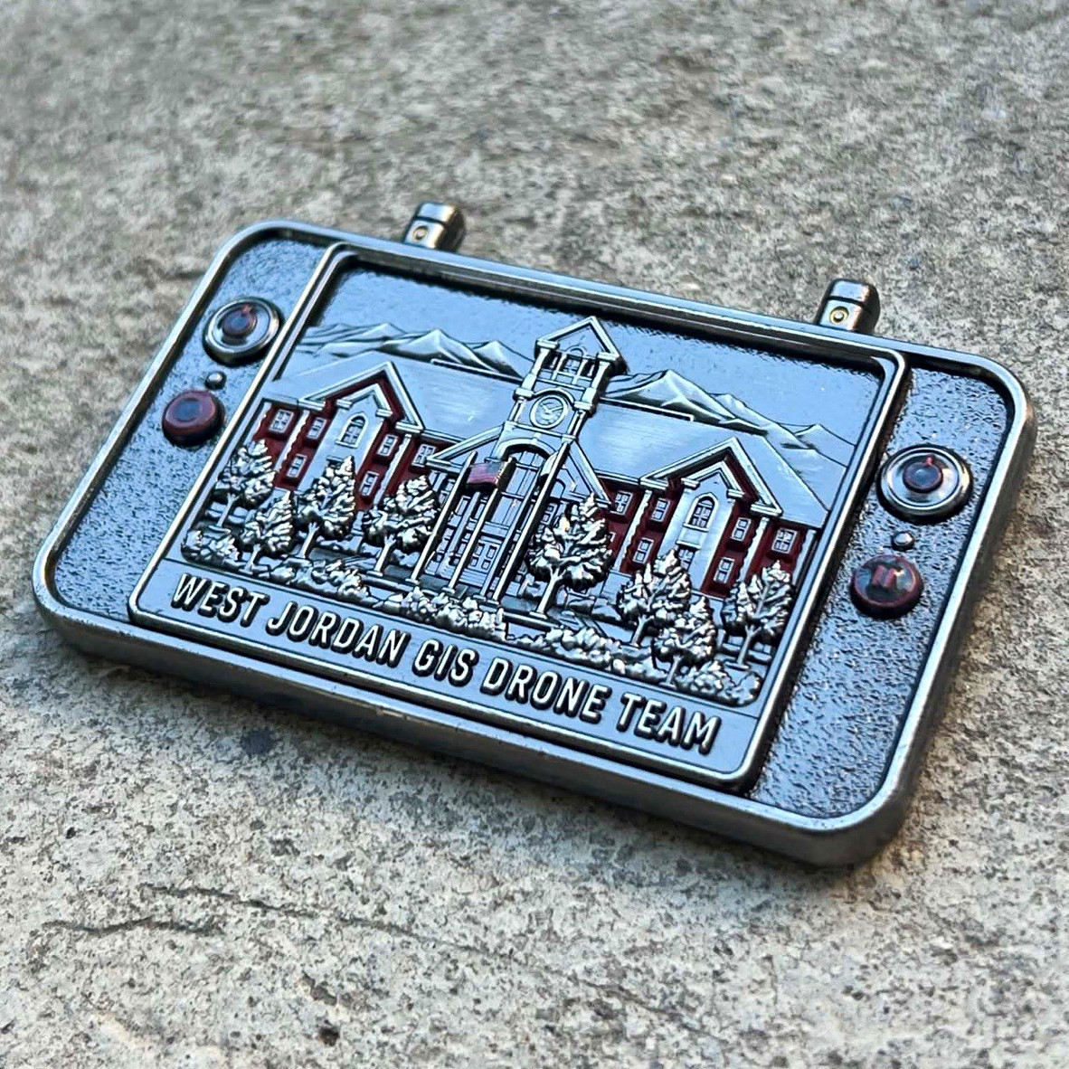 West Jordan GIS Drone team challenge coin
