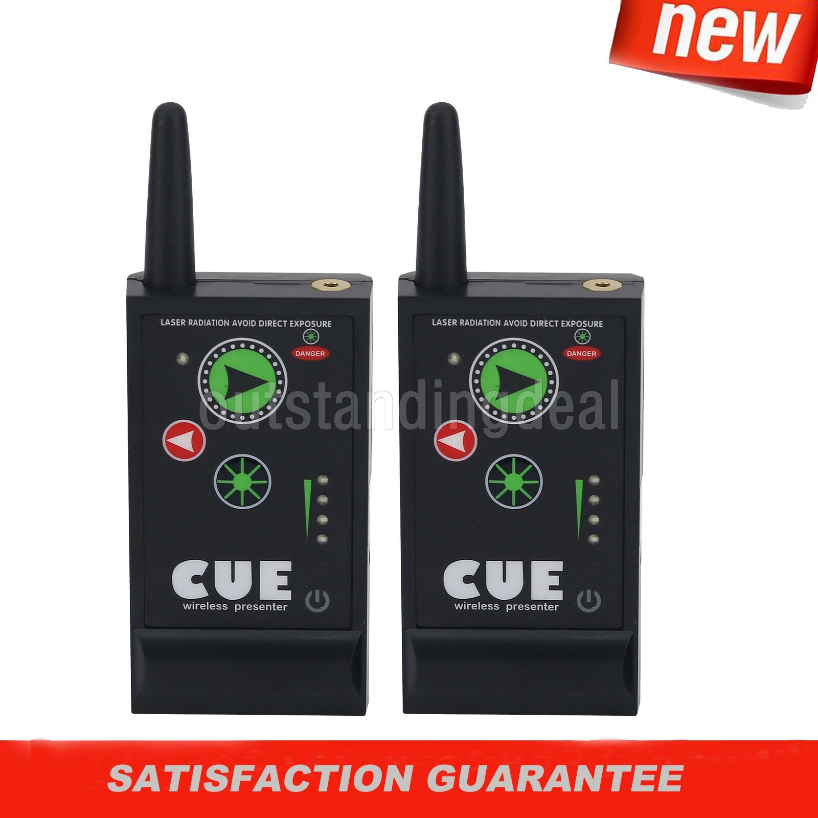 Super Cuelight Presenter Remote 1 RX + 2 TX for PowerPoint Presentation USA