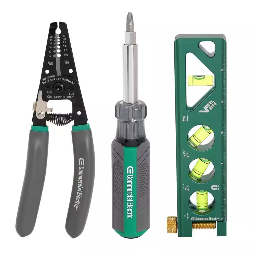 Commercial Electric Electrician's Tool Set (3-Piece), Model  1008255524