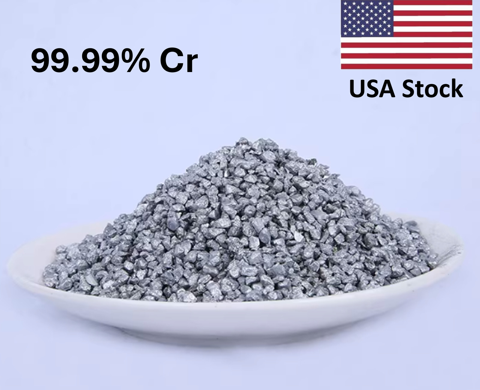 High Purity Chromium Granule Cr 99.99% Research Grade 50 gram Read Description