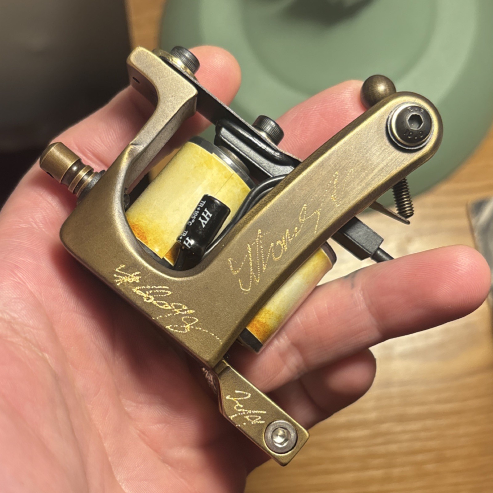 Thomas Supply Hand engraved Compass Brass Tattoo Machine