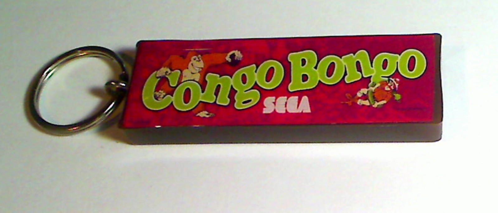 Congo Bongo Arcade Marquee Coin Door accessory Keychain