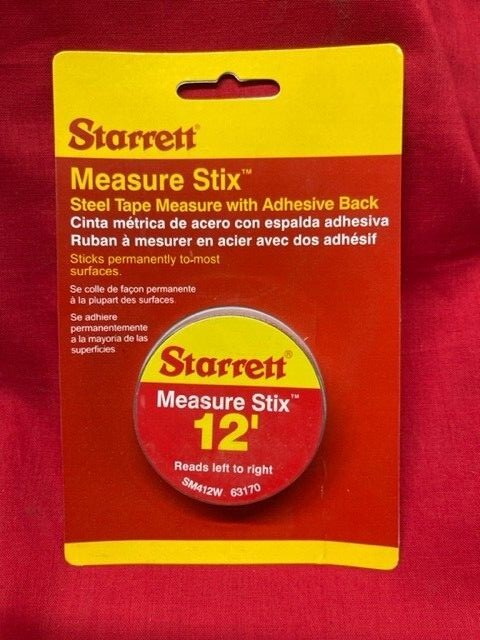 Starrett SM412W MeasureStix 1/2 x 12ft, English (Left-to-Right)  IN STOCK