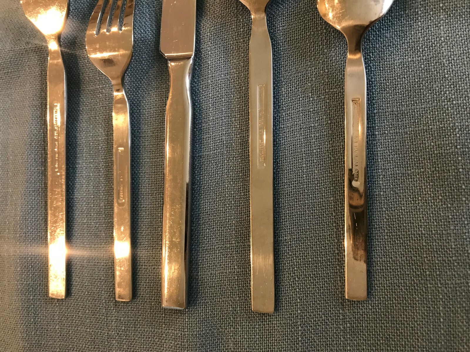 CAMBRIDGE SUTTAN GLOSSY STAINLESS FLATWARE PLAIN HDL SINGLES & GROUPS - CHOICE