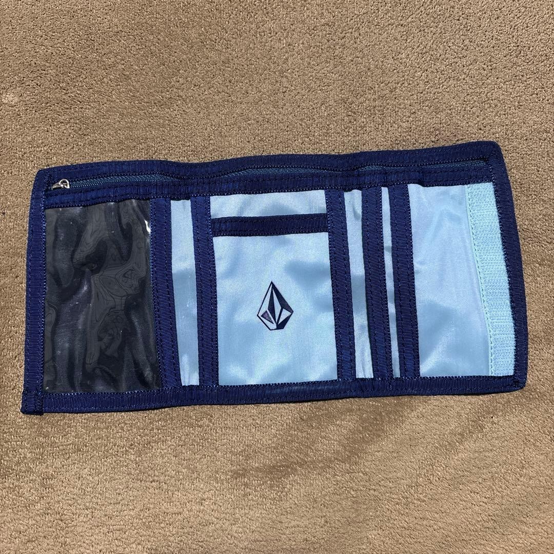 Volcom Tri-Fold Wallet Light Blue/Navy