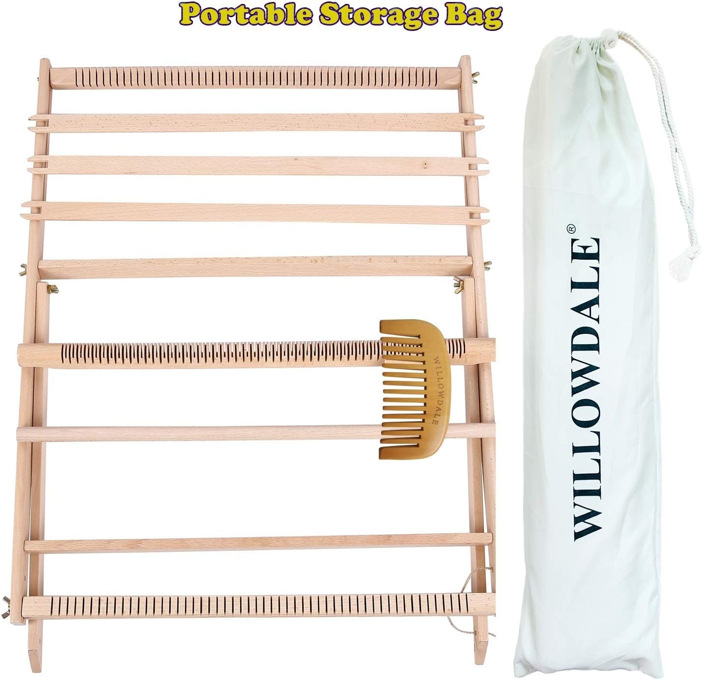 Durable 10-Piece Weaving Loom Set with Adjustable Stand for Creative Beginners