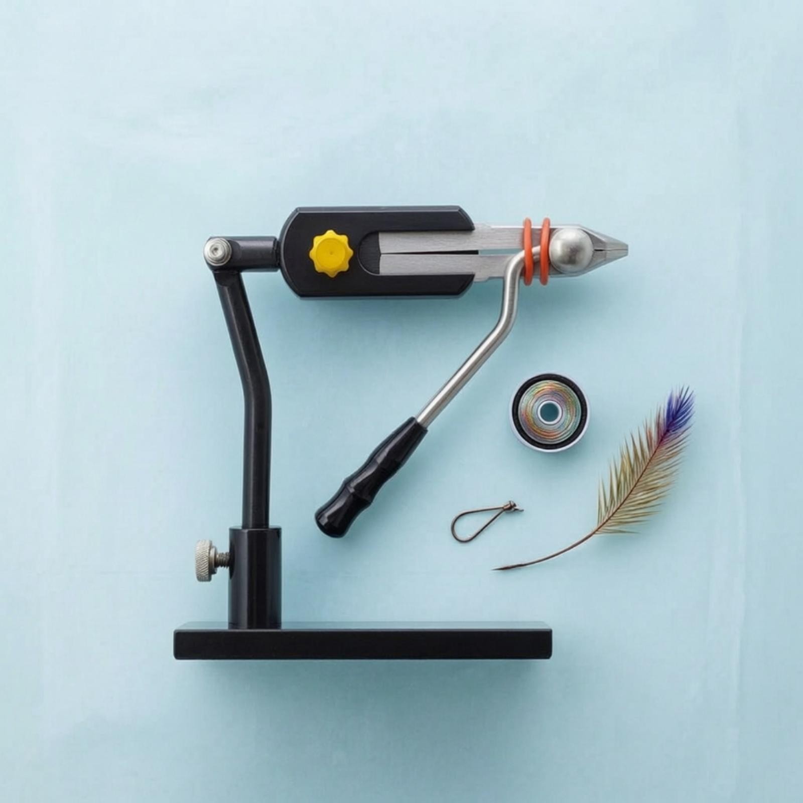 Rotary Fly Tying Vise 360-Degree Benchtop Fly Vise Adjustable for Anglers,