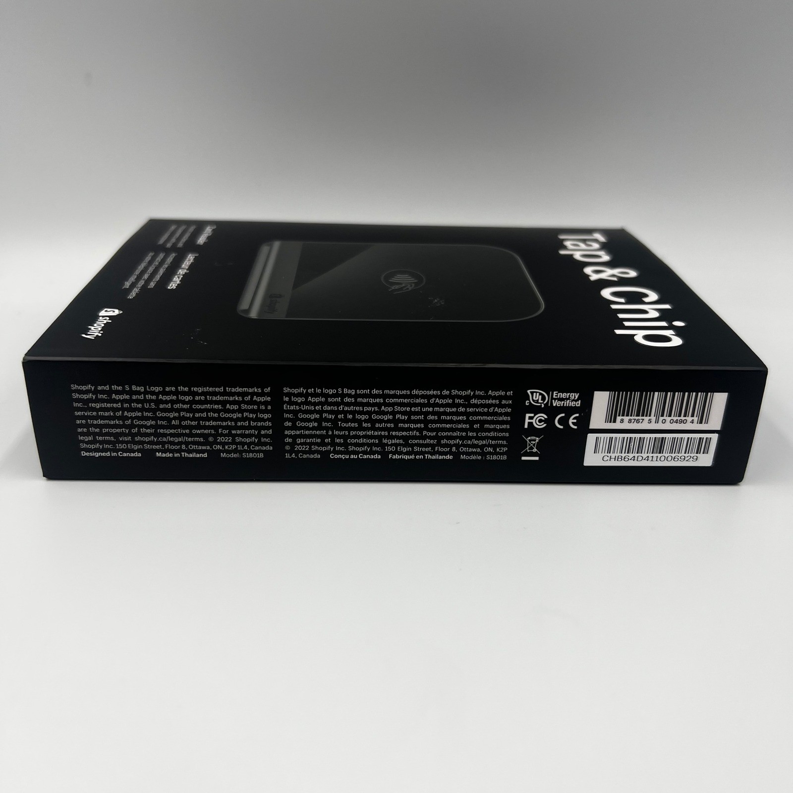 Shopify Tap & Chip Card Reader S1801B POS Payments Reader New Sealed