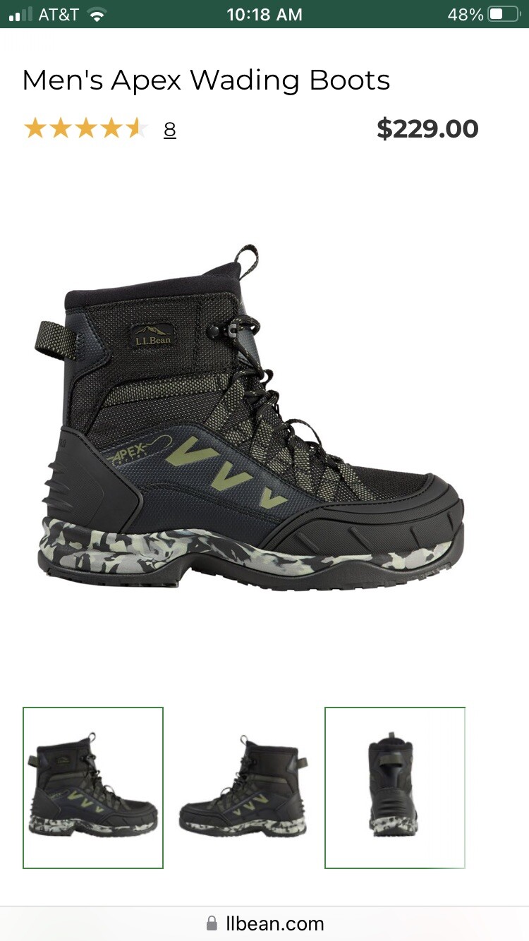 LL Bean wading Boots Size 13