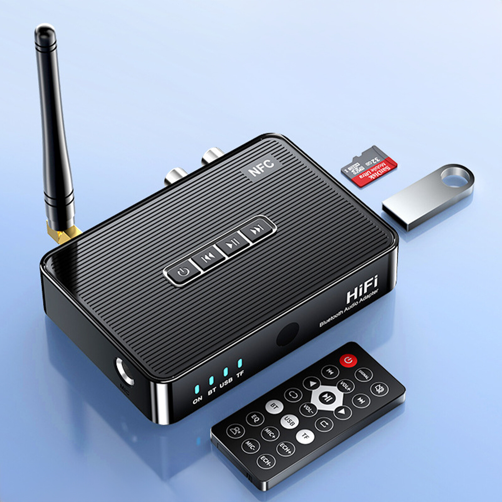 Long Range Bluetooth 5.3 Transmitter Receiver For TV Home Stereo Audio Adapter