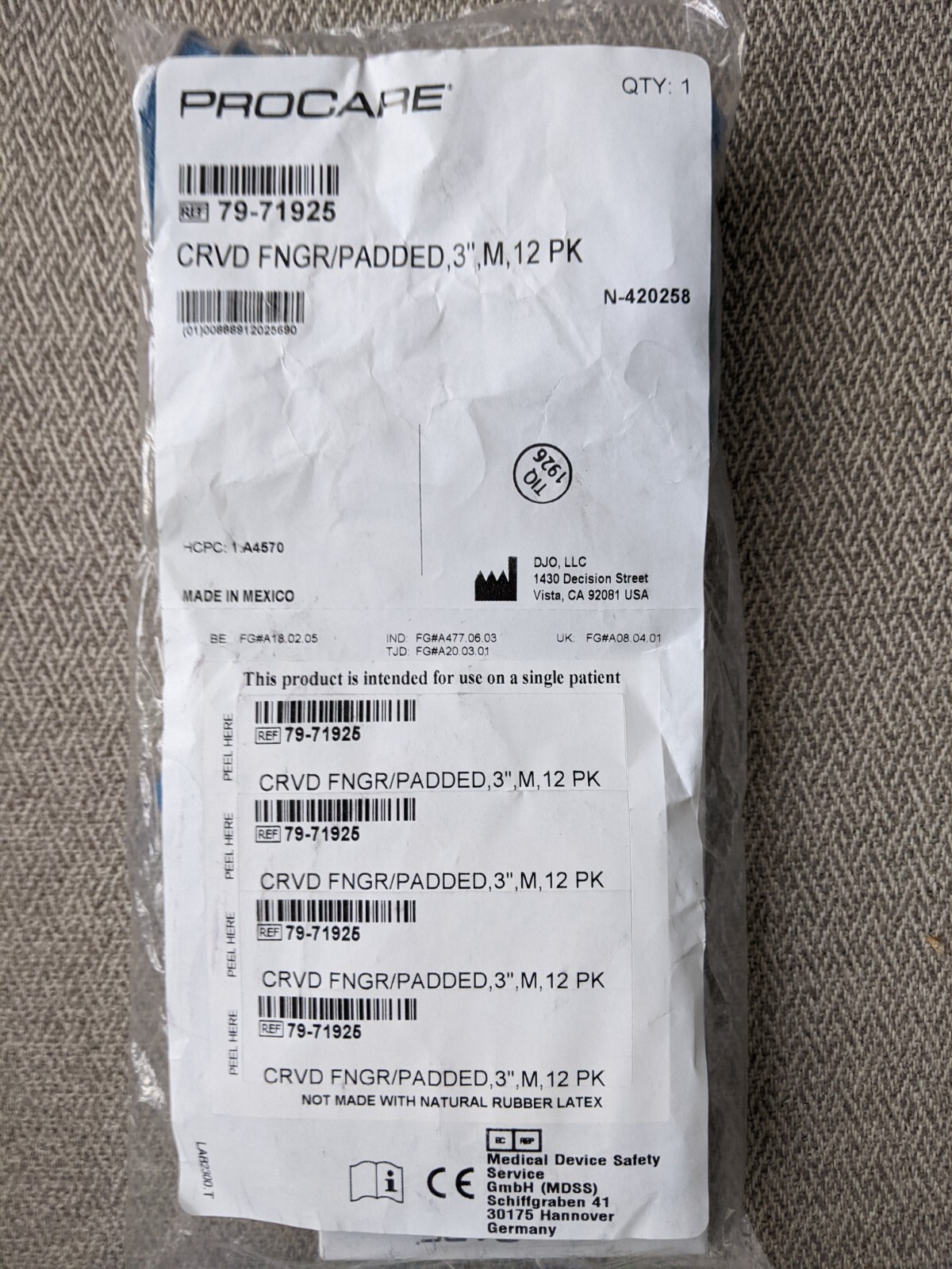 Finger Splint 12 Count  By ProCare