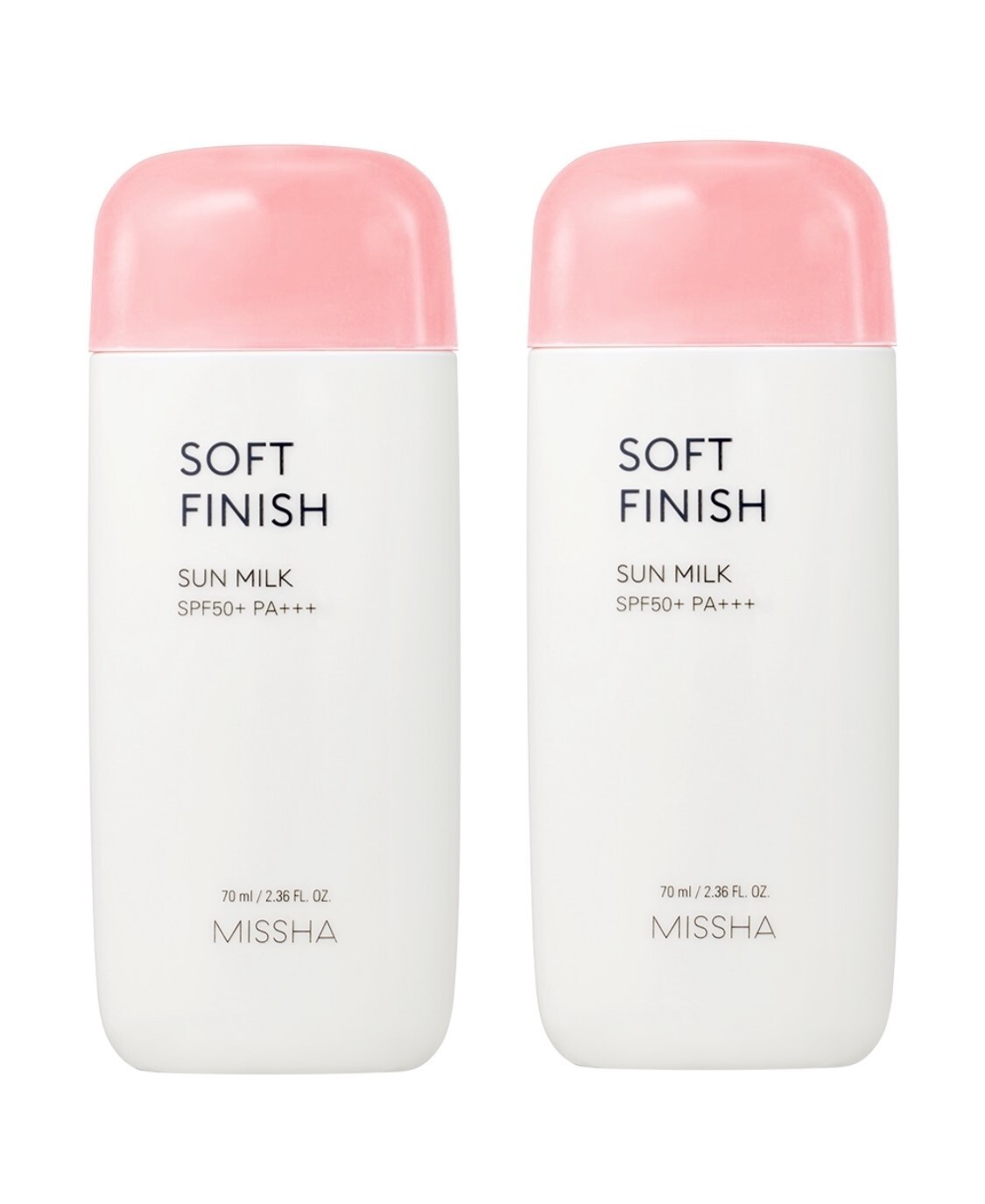 MISSHA All Around Safe Block Soft Finish Sun Milk SPF50+ PA+++ 70ml + 70ml