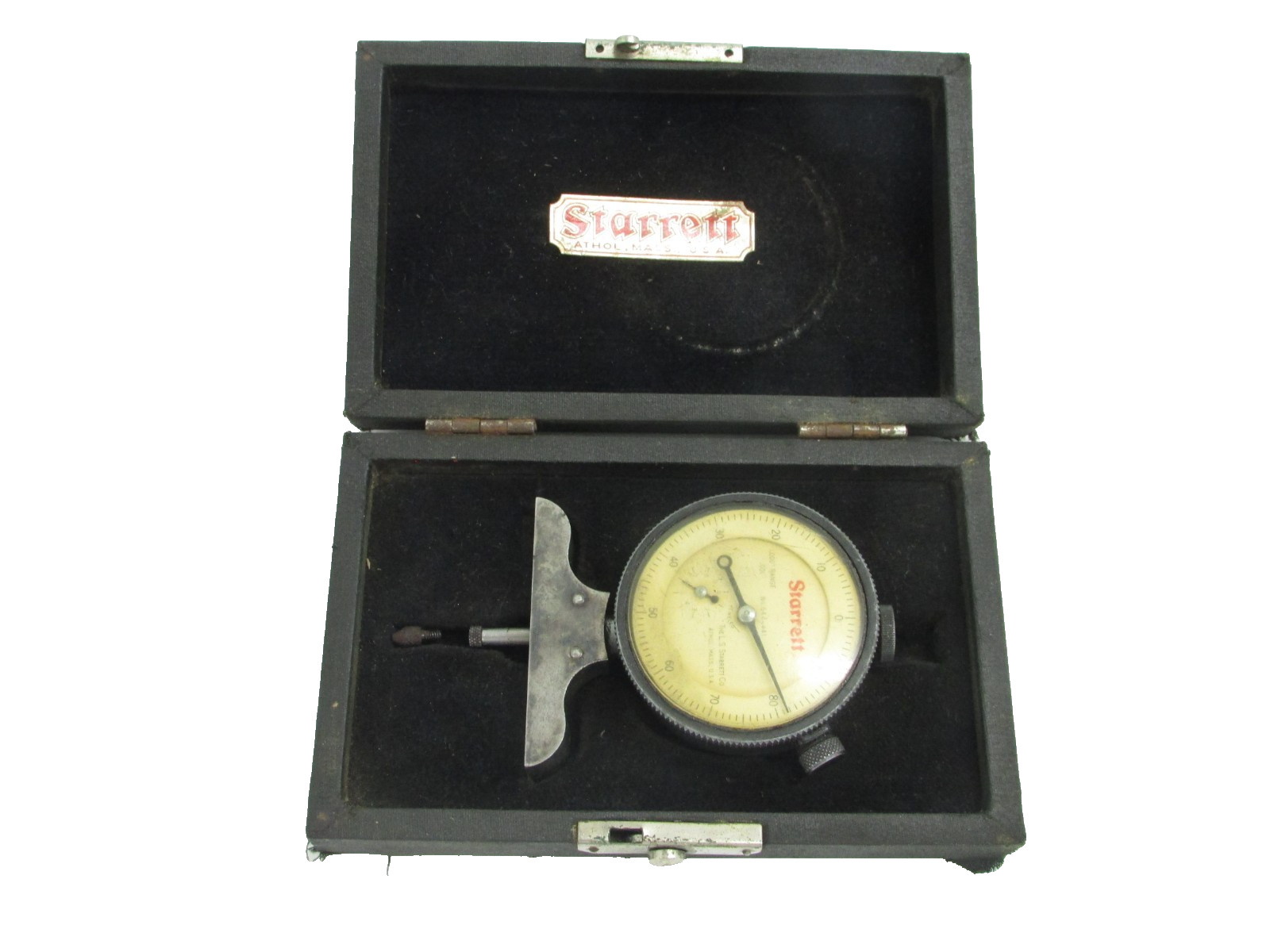 STARRETT TOOLS 644-441 DIAL DEPTH GAGE, 2-1/2" BASE, 1/2" RANGE, .001", JEWELED