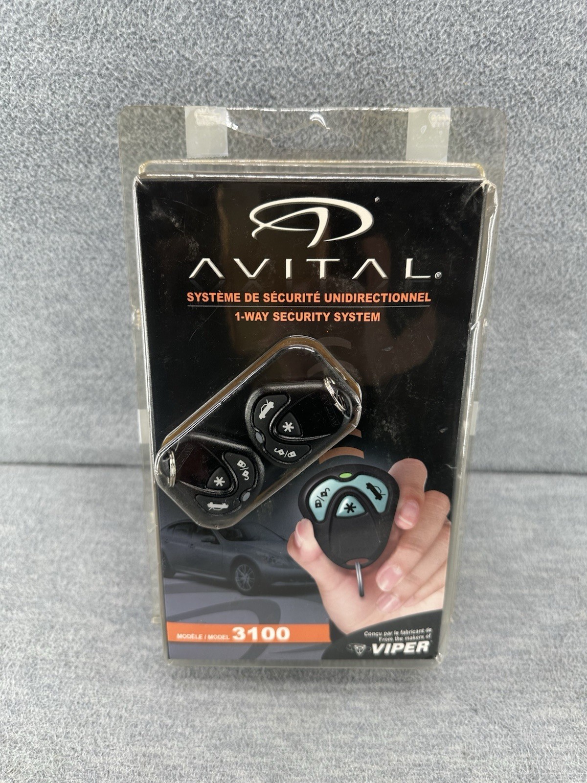 AVITAL 3100 - Universal Car Alarm Security System OPEN BOX Y1