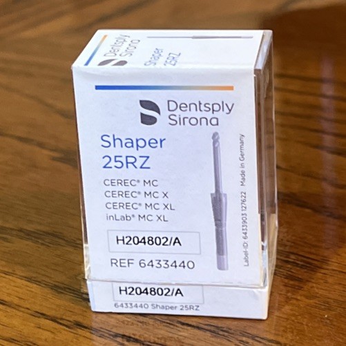 CEREC Carbide Burs - 2/Pkg Shaper 25 RZ, 2.5mm