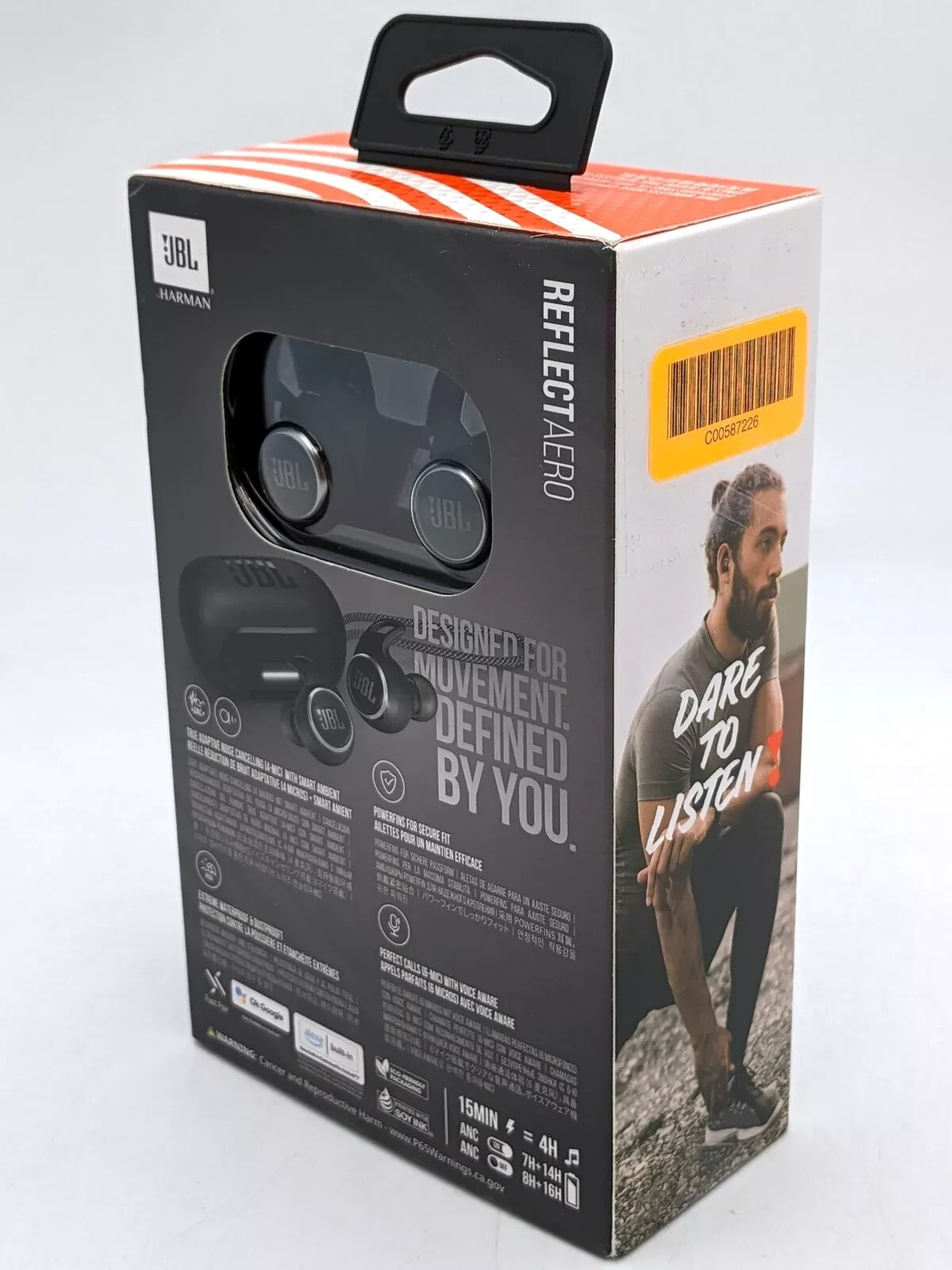 JBL Reflect Aero True Wireless Earbuds - Black - Active Noise Cancellation