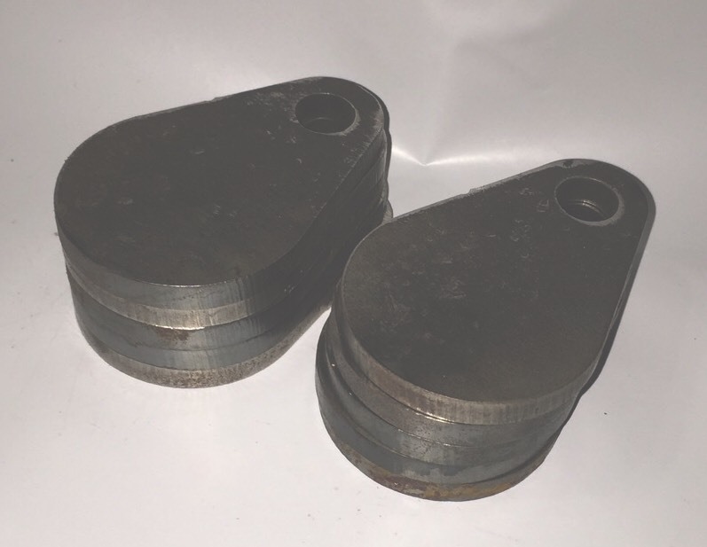 AR400 GONG STEEL SHOOTING TARGETS, 2" X 1/4" Set Of 10