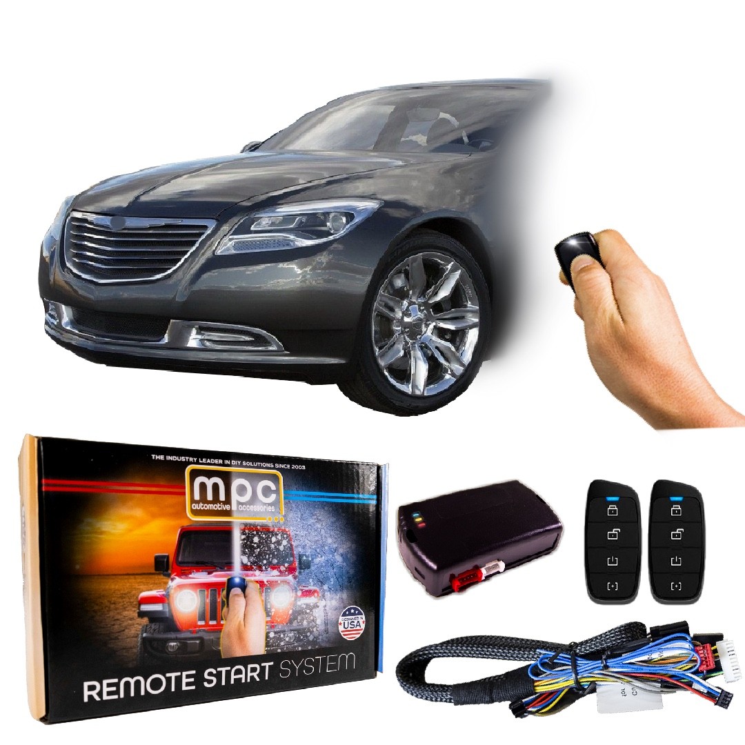 Plug-n-Play (2) 4-Button 2-Way Remote Start Kit For 2011-2014 Chrysler 200