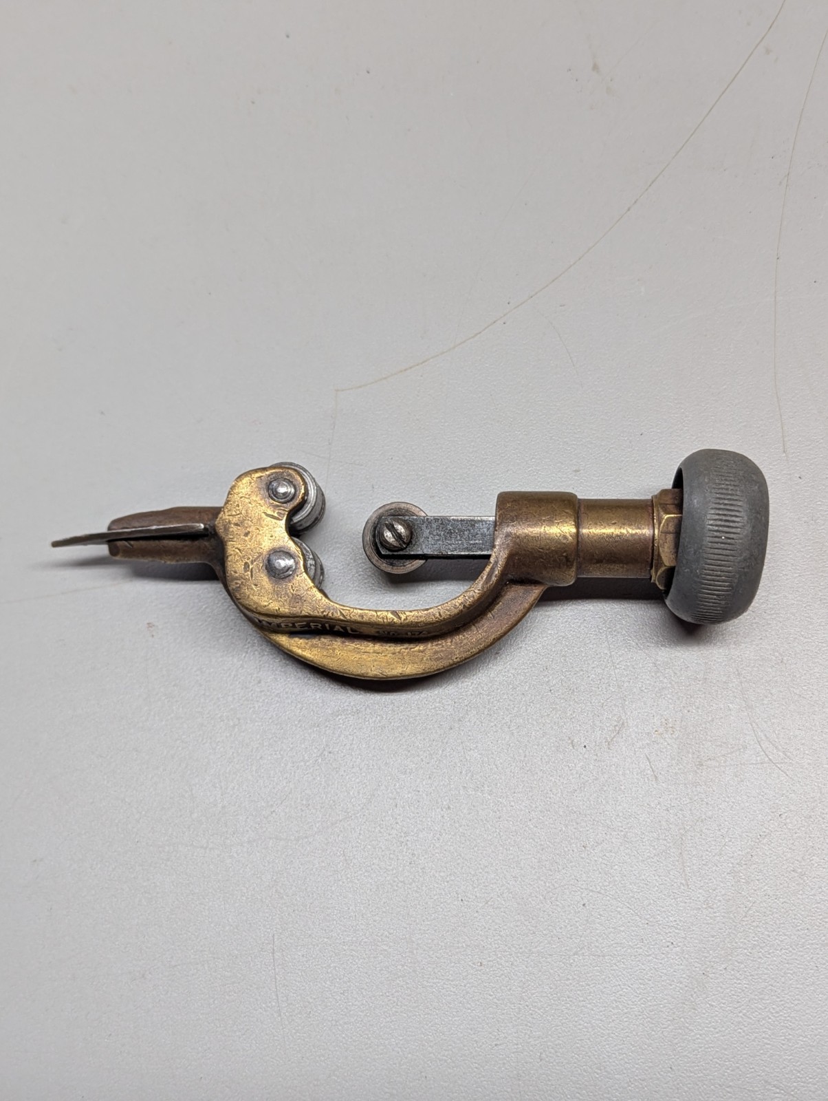 Vintage Imperial No. 174 Tube Cutter Brass Body Chicago USA Tubing Pipe