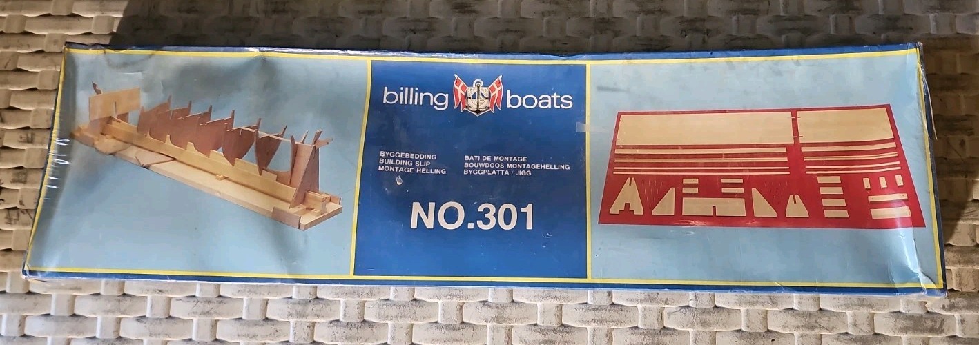Billing Boats BUILDING SLIP Wood Kit No. 301 Ship Assembly Stand Factory Sealed