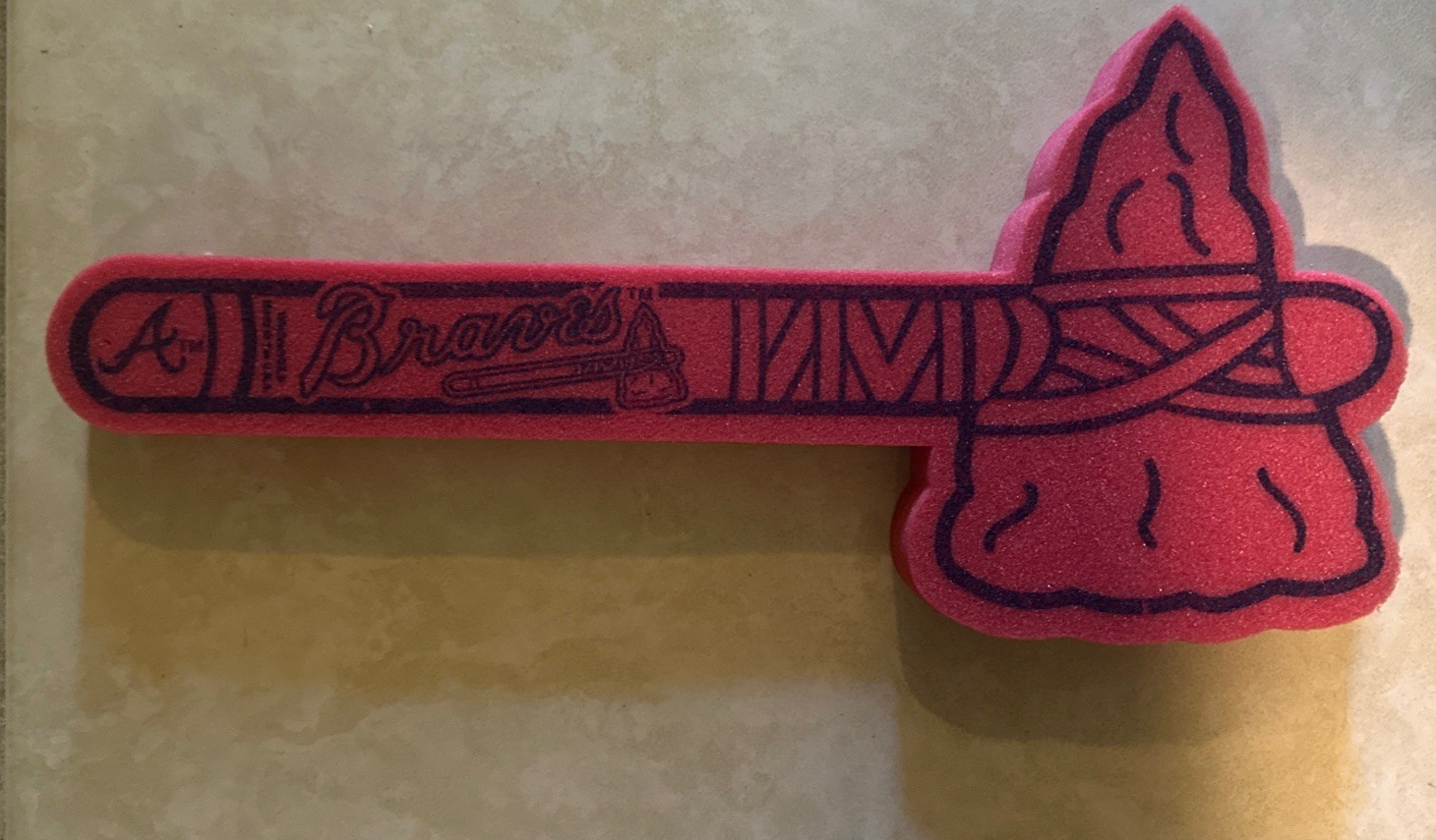 Braves 2026 Red Foam Tomahawk