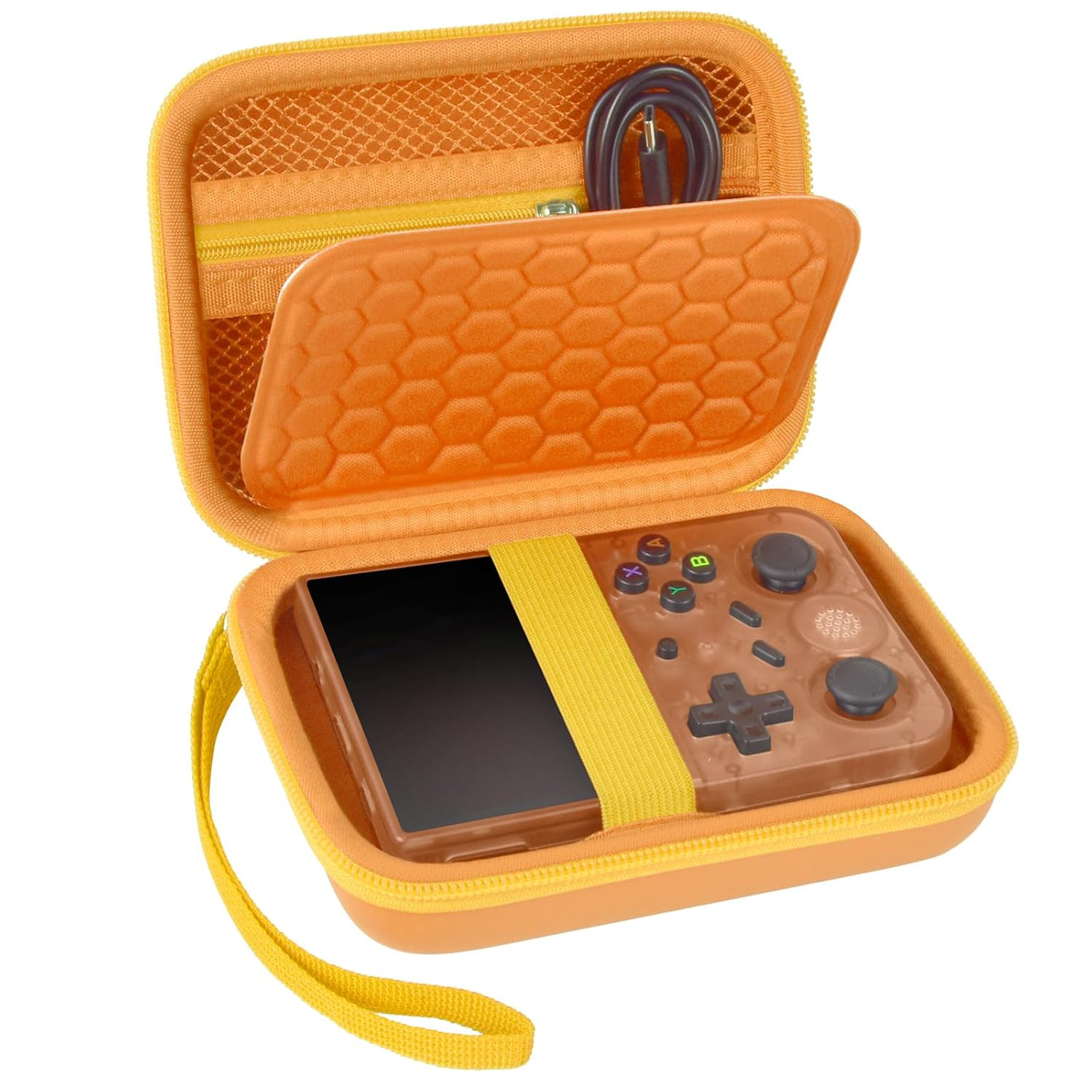 Travel Case Compatible with RG353V/ RG353VS/ R36S Retro Handheld Game Console, H