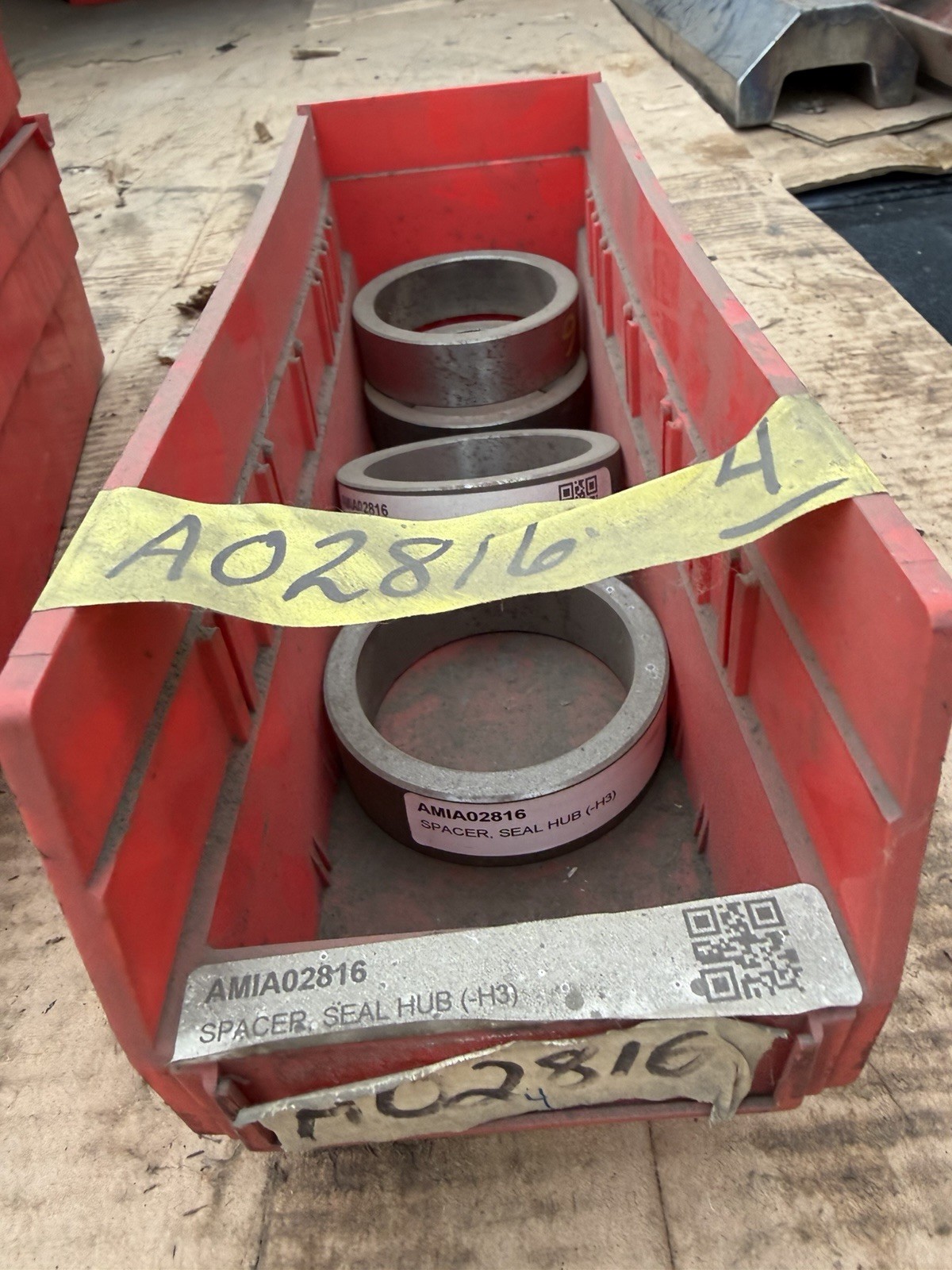 Aggregate Machinery Thunderbird H3 Seal Hub Spacer. Part A02816 Qty 4