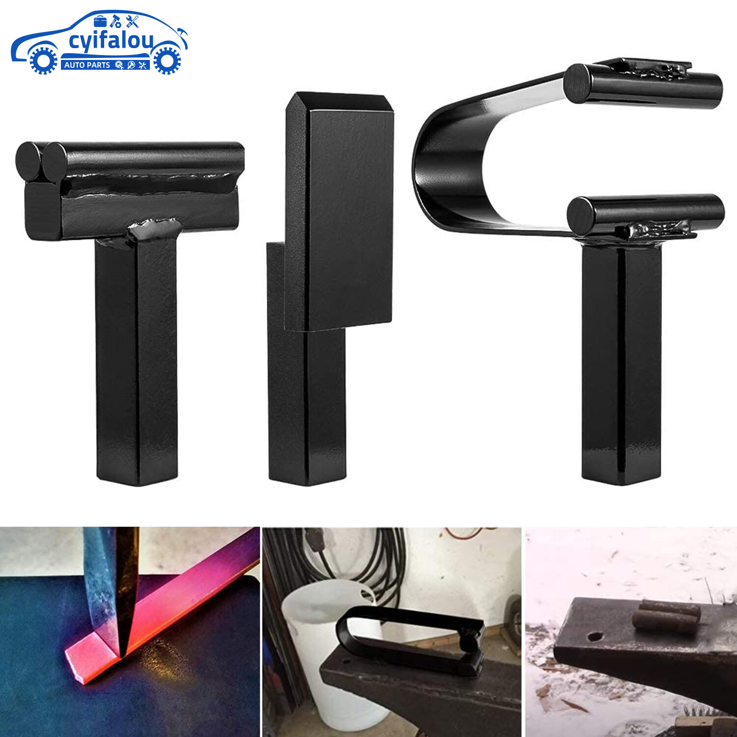 3/4" Blacksmith Anvil Forge Hardy Tool Hot Cut Creasing Stake Spring Fuller