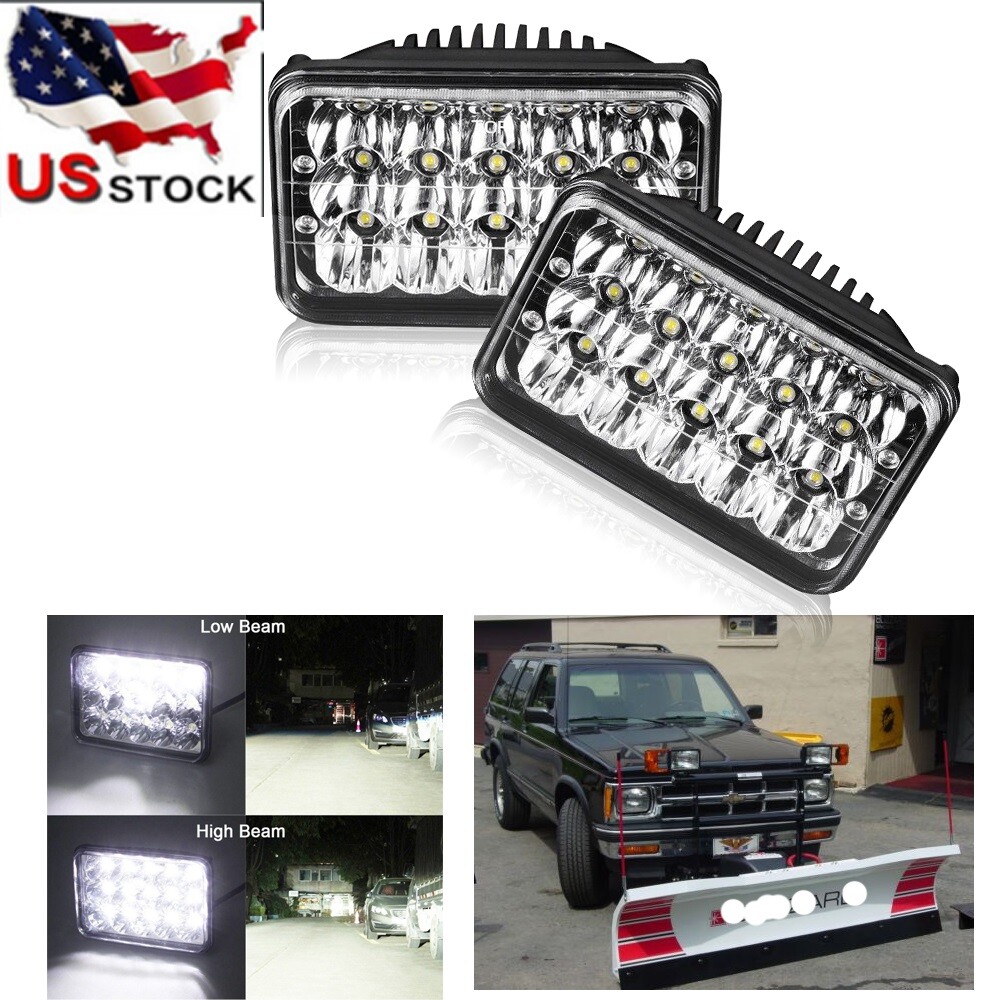 2PCS 4x6 LED Headlights Upgrade for BLIZZARD Snowplow Snow Plow 680LT 720LT 810