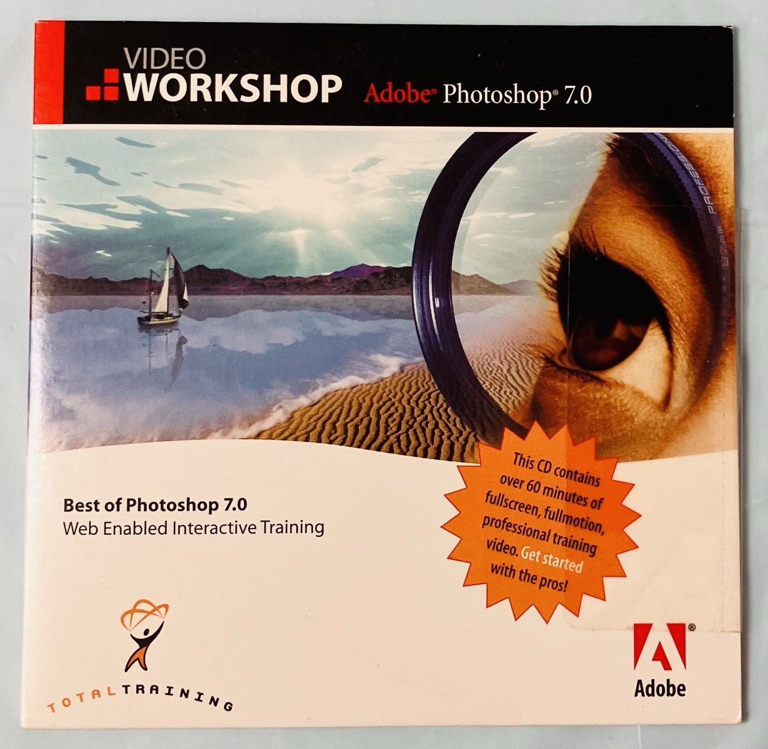 Adobe Photoshop 7.0 Video Workshop Training CD Factory Sealed for Windows & Mac
