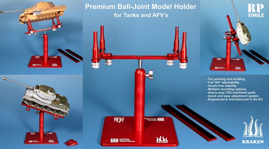 RP Toolz Premium Ball-Joint Model Holder for Tanks and AFVs