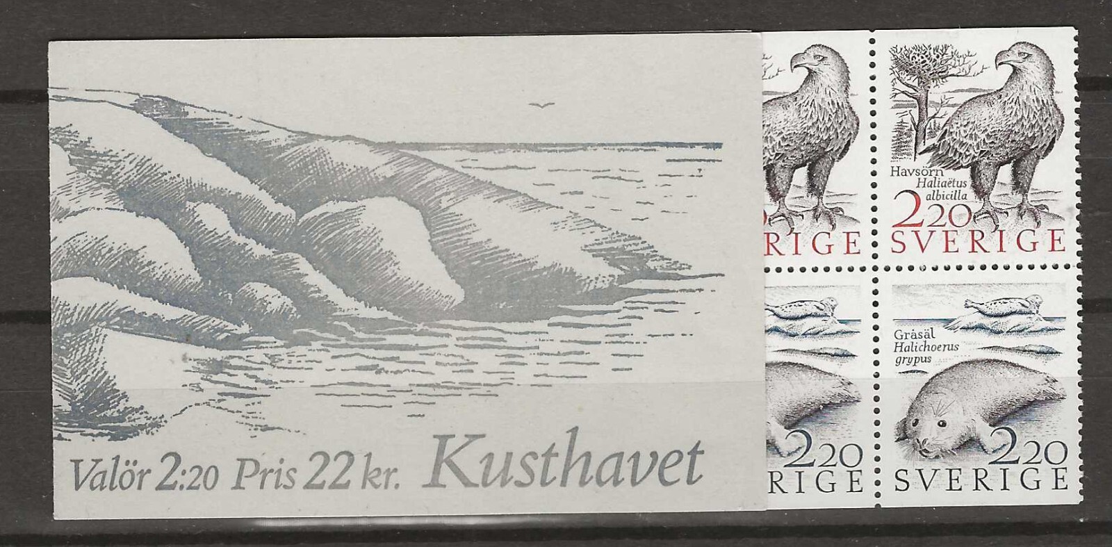 Sweden 1988 Coastal waters birds  booklet MNH (n047)