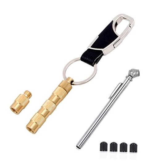 Tire Deflator, 4 in 1 Combined Brass Tire Air Down Tool, Tire Pressure