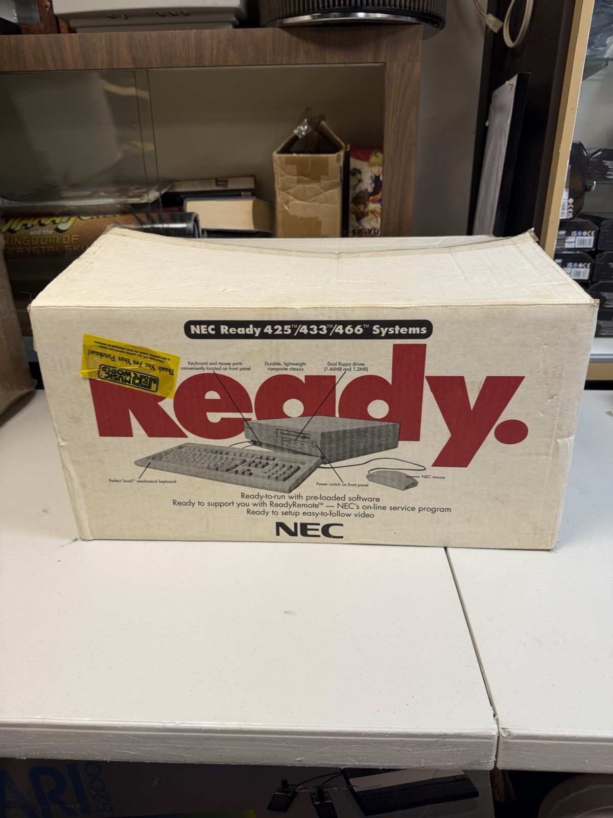 Vintage NEC Ready 466 Personal Computer PC Vintage Gaming Untested As Is W Box