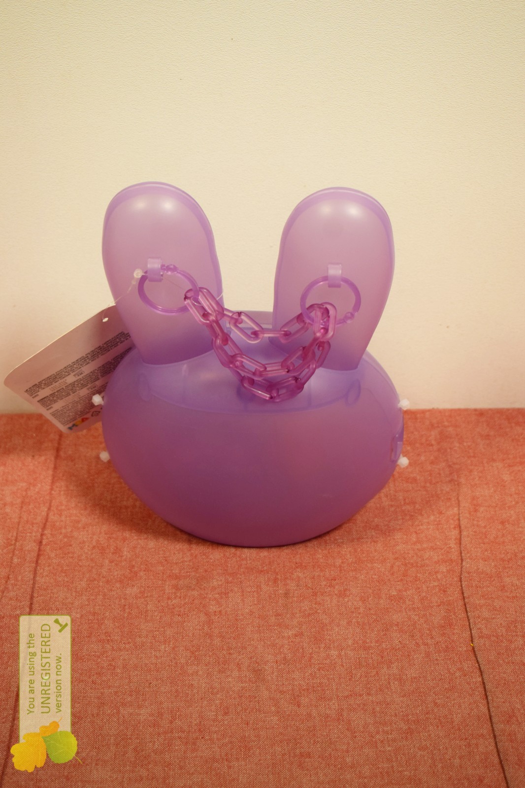 Mini Glam Purse with Cosmetic Bunny - Purple