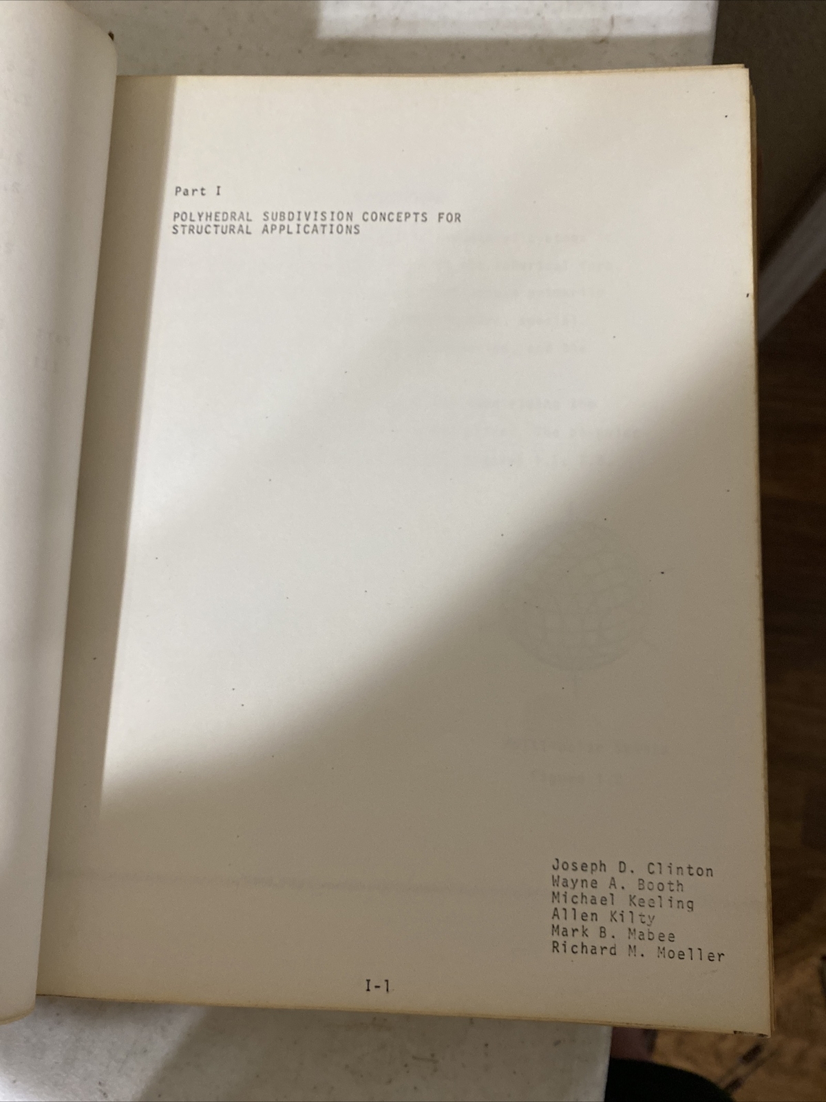 Advanced structural design concepts for future space missions 1970 NASA Clinton