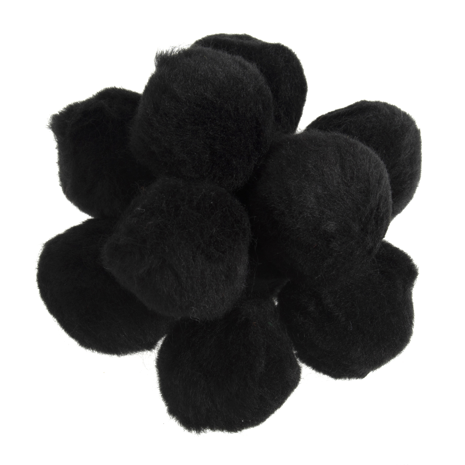 Trimits Pom Poms 3.5cm Black - Pack of 50