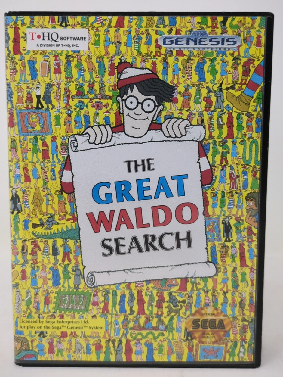 The Great Waldo Search (SEGA Genesis)Game and Case only - No manual - Not Tested