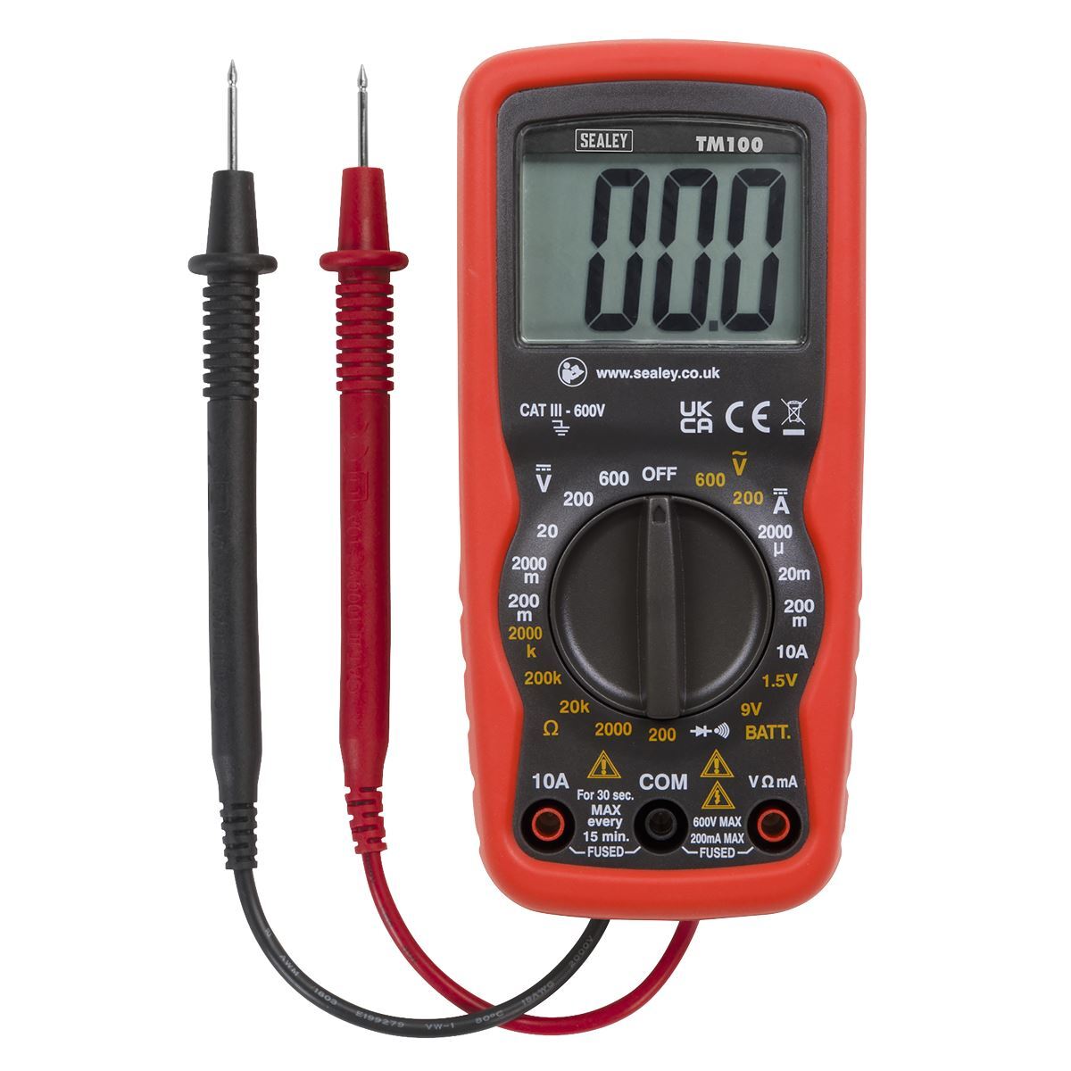 Sealey TM100 Professional Digital Multimeter - 6 Function