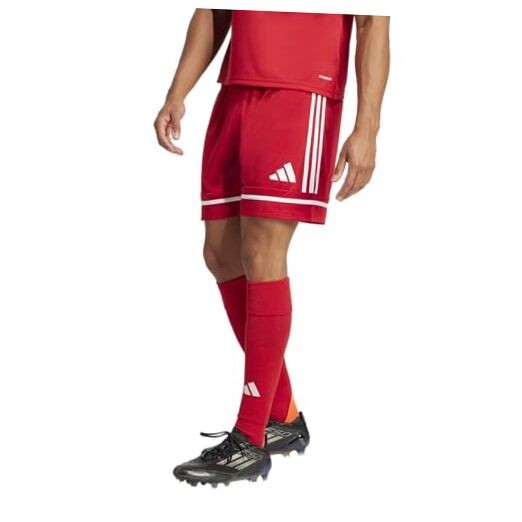 adidas Men's Squadra 25 Shorts Large Team Power Red/Team Power Red/White