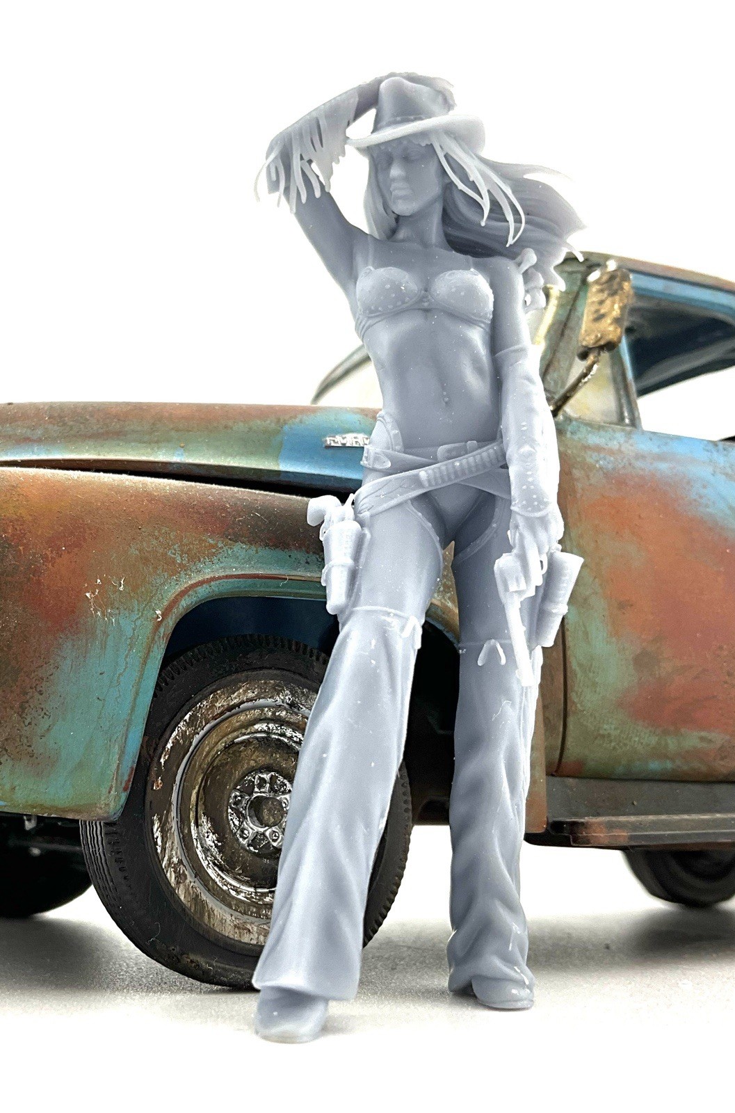 Jessica 2 Guns for model cars diorama
