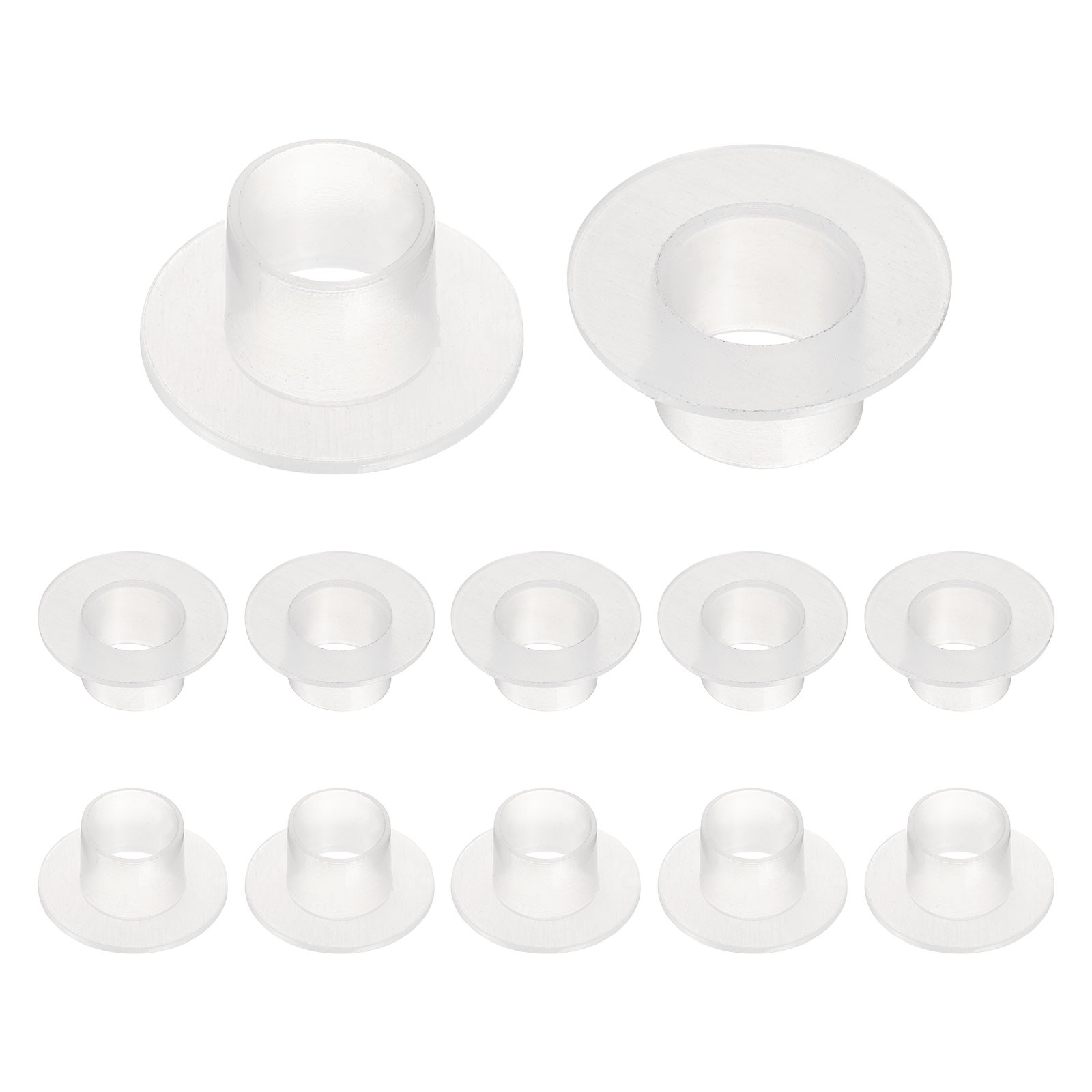 12pcs Flanged Sleeve Bearings ID 12mm x OD 13.6mm x Length 11.2mm White