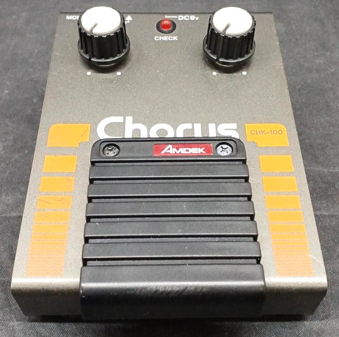 AMDEK CHK-100 Chorus Guitar Effects Vintage Pedal Made in Japan