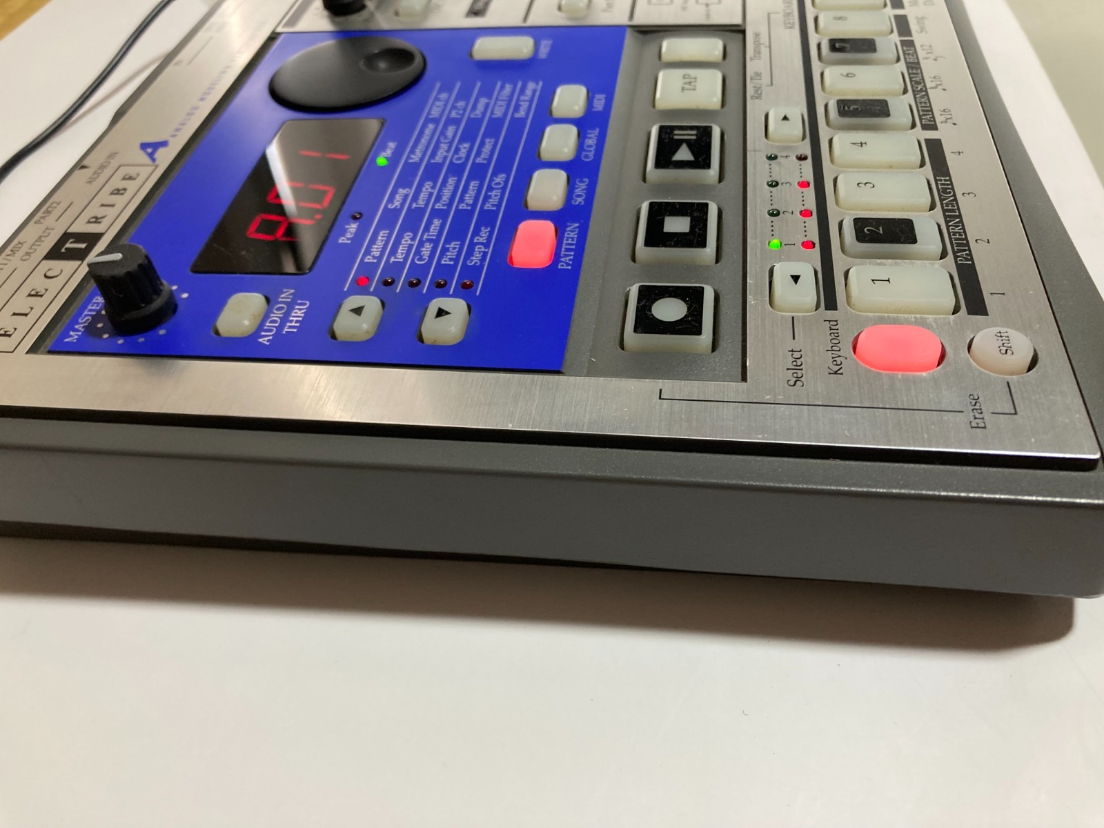 KORG EA-1 Electribe Analog Modeling Synthesizer Silver Tested Working