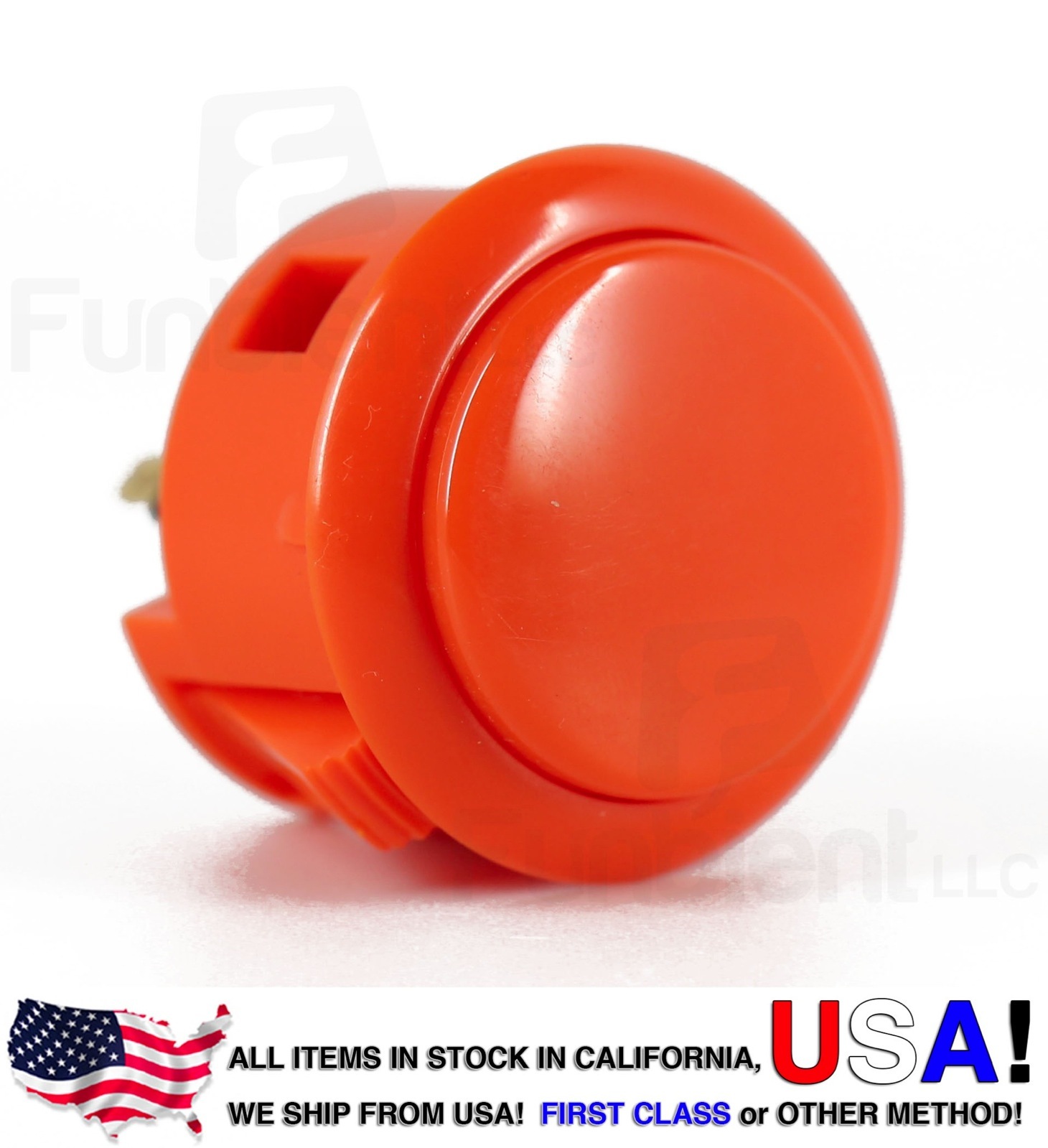 Sanwa Denshi Original OBSF-30 Orange Push Button JAMMA guitar killswitch 30mm
