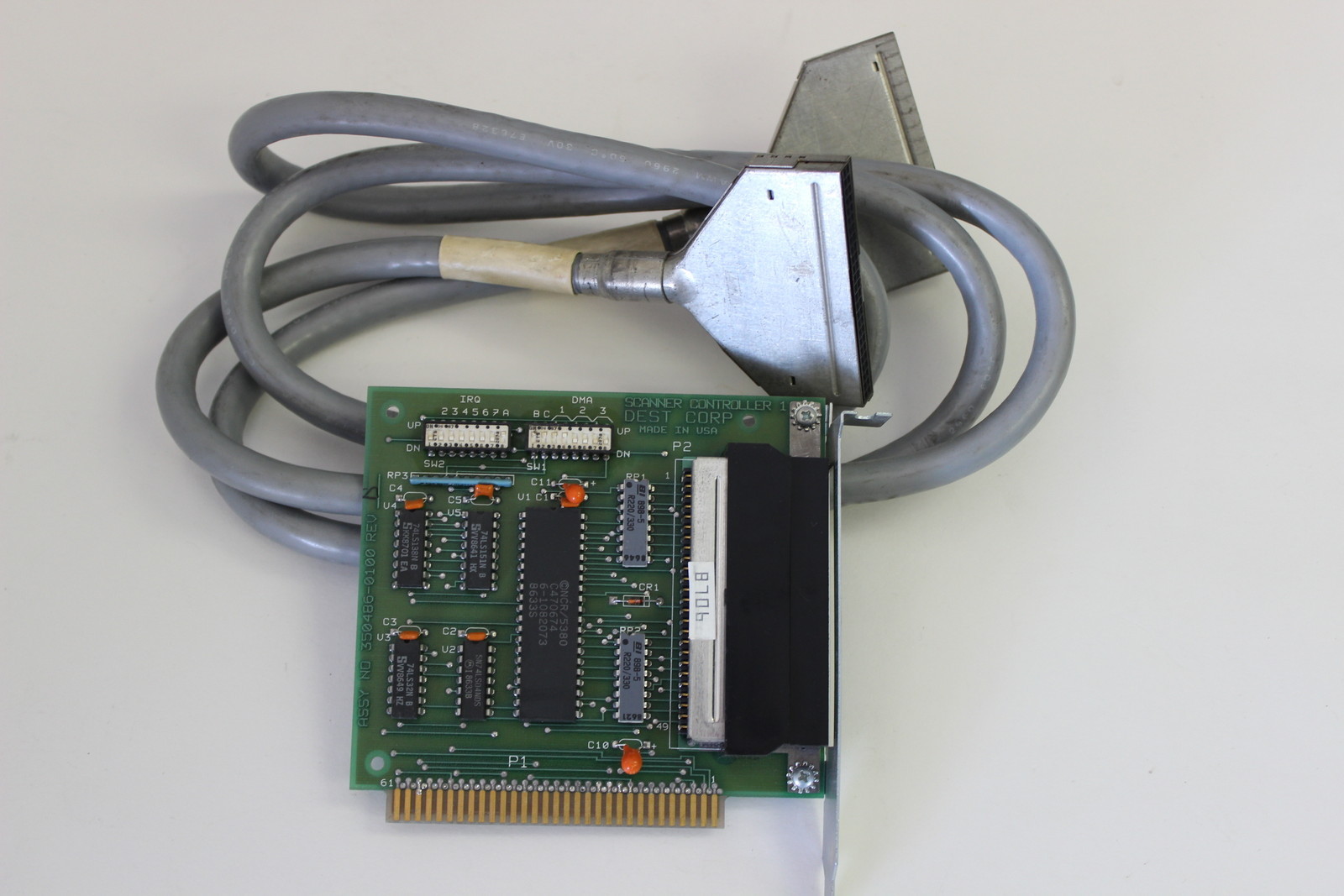 DEST CORP 350486-0100 ISA SCANNER CONTROLLER WITH CABLE 350257-0100