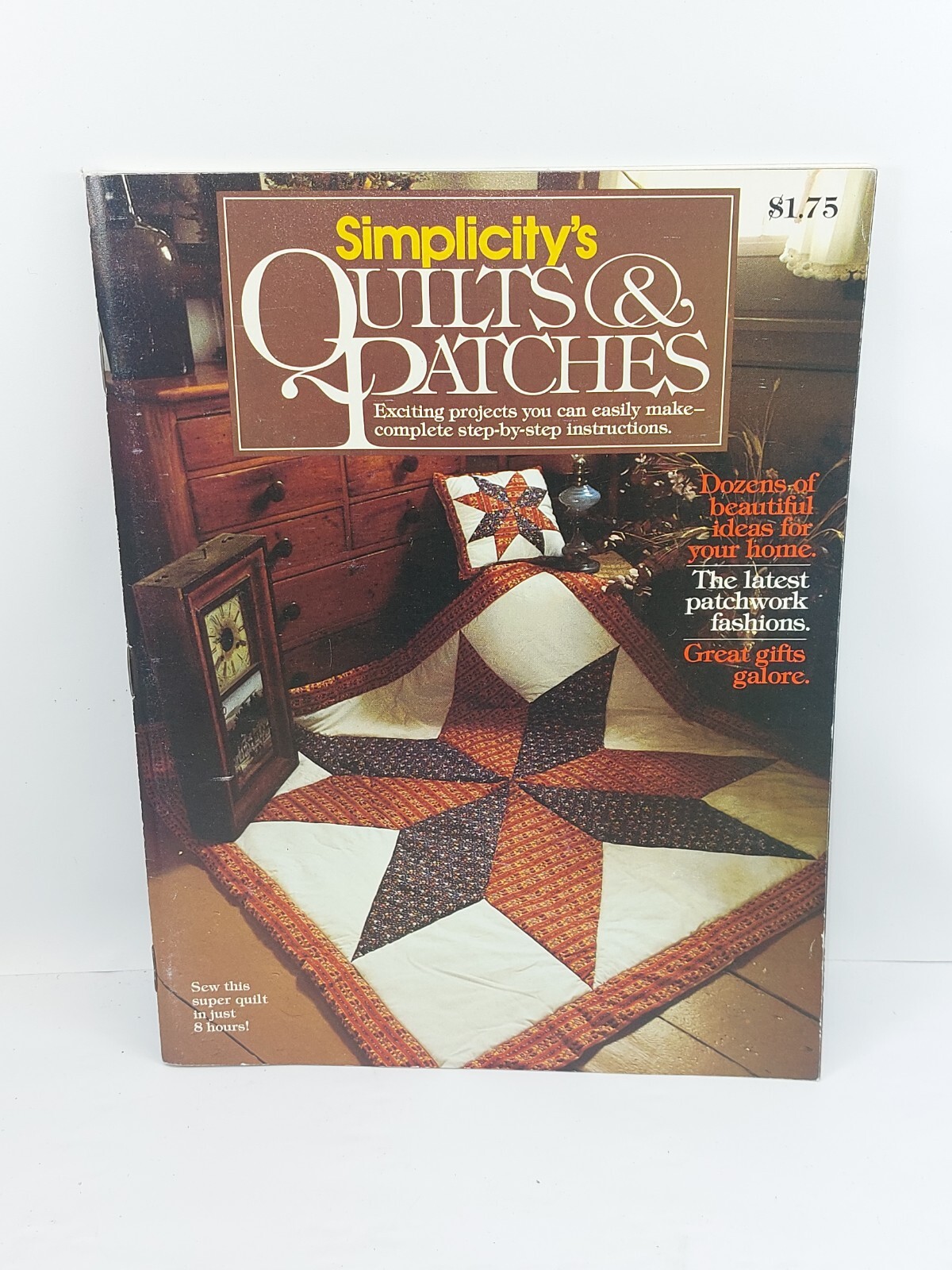 VINTAGE PATTERN LEAFLET BOOK 1079 SIMPLICITY QUILTS AND PATCHES PROJECTS