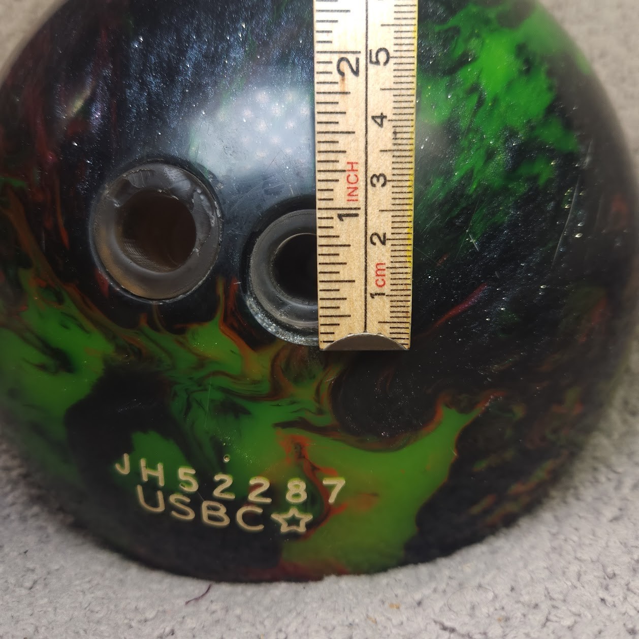 14lb Brunswick TZONE Polyester Bowling Ball Northern Lights